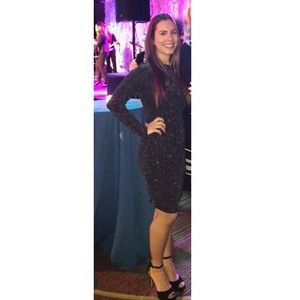 Leith Ruched long Sleeve dress